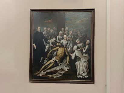 Pintura expuesta en el Museo de Etnología en Herrnhut, Sajonia, Alemania