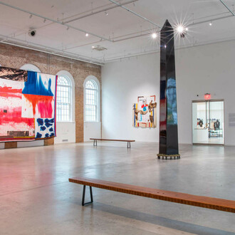 Various artists, American vignettes. Symbols, society, and satire, exhibition view. Courtesy of Rubell Family Collection