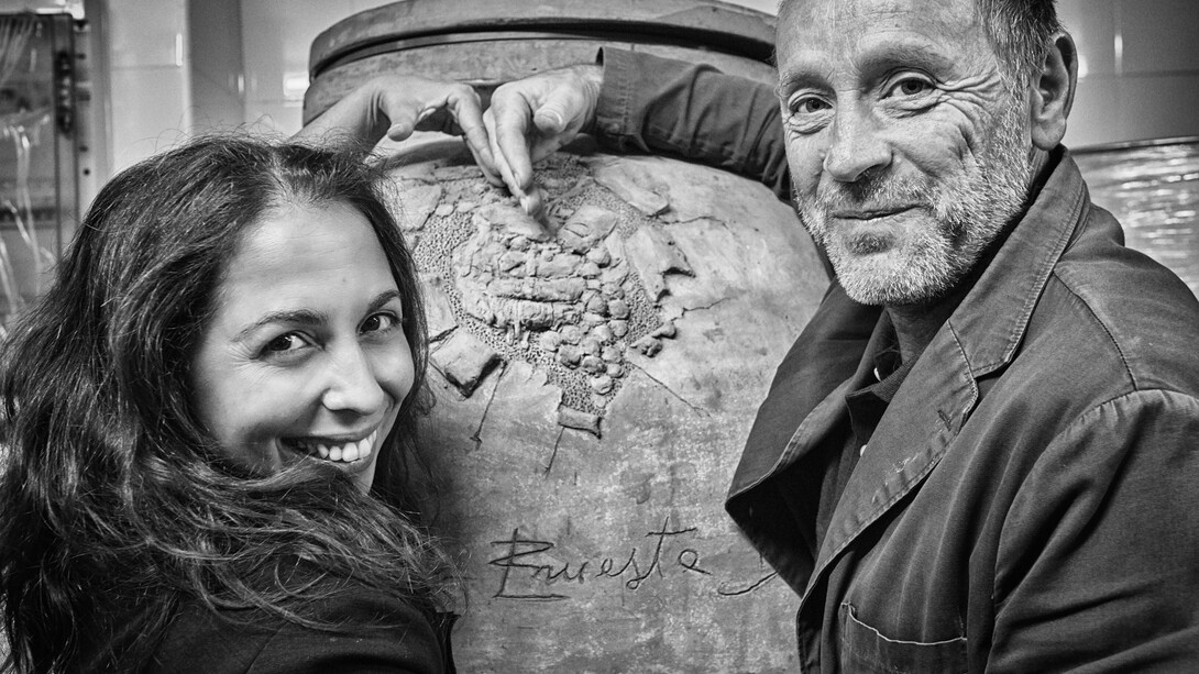 Blacke and white photo: Maria Ernesta with husband Geminiano