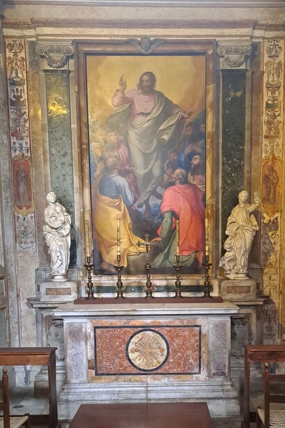 Roma, Italia, Basilica di Santa Maria in Aracoeli, Girolamo Muziano, "Ascensione di Cristo", 1582 ca., Cappella dell’Ascensione, ph. Roberto Luciani