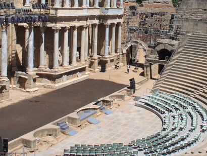 El teatro romano es el monumento más significativo de los que conforman el conjunto arqueológico de Mérida