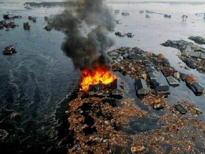 Imagen impactante que muestra las consecuencias que tuvo el accidente sobre la población nipona