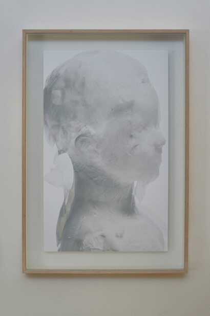 Maria Loizidou, Visages effacées, 2013, photograph 80 x 145 cm, Courtesy Kalfayan Galleries, Athens - Thessaloniki