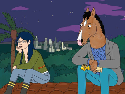 Diane Nguyen (Alison Brie)  and BoJack Horseman (Will Arnett) 