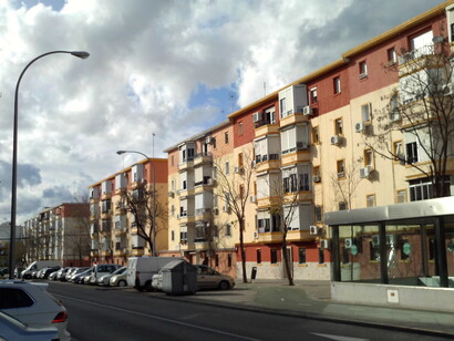 Uno de los barrios más pobres del país. Calle Federico Mayo, Barrio Los Pajaritos, Sevilla, España