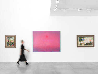 Vários artistas, A paisagem que atravessa o tempo, vista da exposição. Cortesia da Galeria Simões de Assis