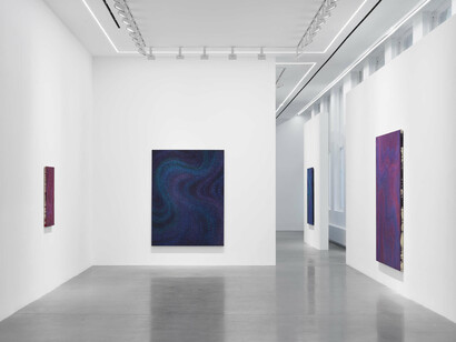 Gwen O’Neil, A glimmer in the shade, exhibition view. Courtesy of Almine Rech