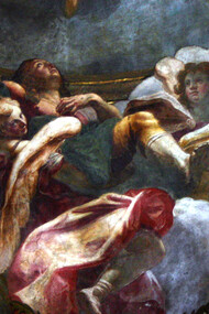 Sebastiano Ricci, dettaglio dell'Affresco per la cappella ossario di San Bernardino alle Ossa a Milano,Italia  (Giovanni Dall'Orto)