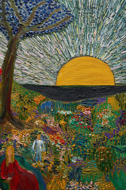 Matthew Wong, Vincent van Gogh. Painting as a last resort, artwork in exhibition. Courtesy of Albertina Museum