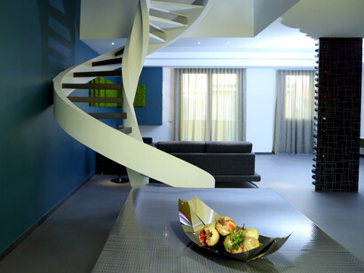 View of the staircase. Photo by Giuseppe Fricano