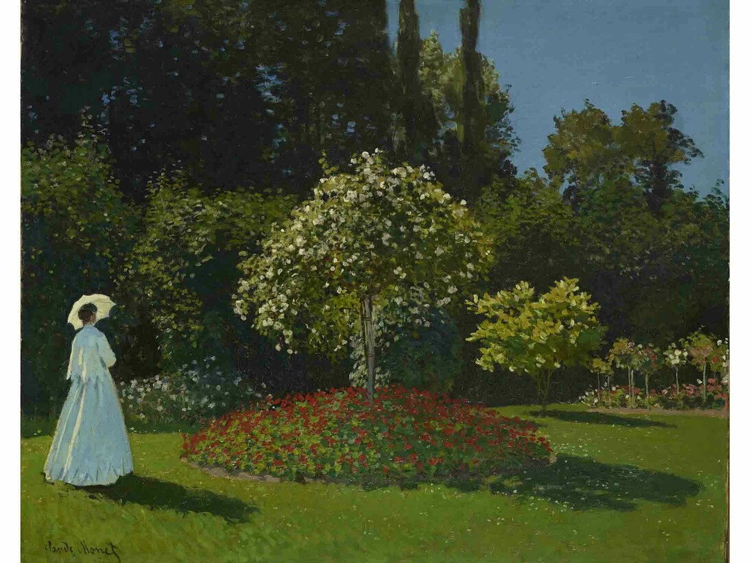 Claude Monet, Lady in the Garden, 1867, Oil on canvas, 80 x 99 cm The State Hermitage Museum, St. Petersburg Photo (c) The State Hermitage Museum. Photography: Vladimir Terebenin