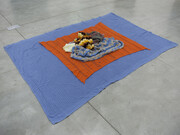 Mike Kelley, Sculpted by a Mouse, 1991 / 98, blanket, afghans, 91.25 x 65 inches, 231.8 x 165.1 cm, unique, (Inv #1666). Copyright Estate of Mike Kelley/Mike Kelley Foundation for the Arts, Courtesy Skarstedt, New York