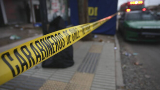 Cinta de seguridad de Los Carabineros de Chile en una escena de un crimen