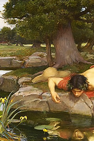 Echo and Narcissus, by John William Waterhouse, 1903, Walker Art Gallery Institute