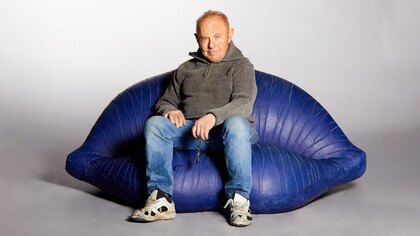 Louis Durot assis sur "La Bouche"