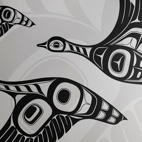 Trevor Husband, Geese flying south. Courtesy Stonington Gallery