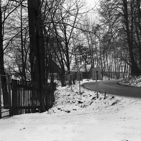 Hannah Collins, In the Course of Time. The Road to Auschwitz, 1995/2013, pigment print on cotton paper, 310 x 620 cm
