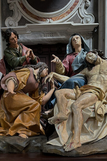 Maria Maragliano, Pietà, (1710-1715), restaurata nel 2018 da Valentina Tonini e Annalisa Demelas, Chiesa di San Filippo Neri, Genova, Italia. ©Roberto Luciani