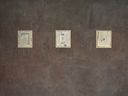 Francisco Larios, Xochitempayo, vista de exhibición. Cortesía de la Galería Hilario Galguera