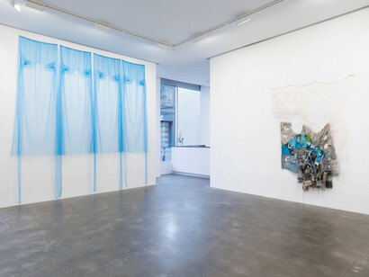 Various artists, Drop, cloth exhibition view. Courtesy of Susan Inglett Gallery