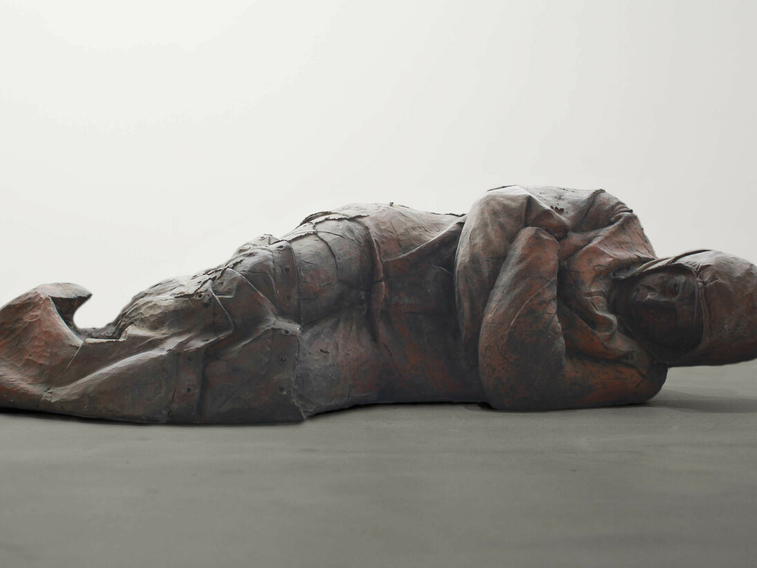 Stefan Papco, Stanislav, 2014, bronze, 45x75x164cm. Courtesy of Zahorian & Van Espen Gallery