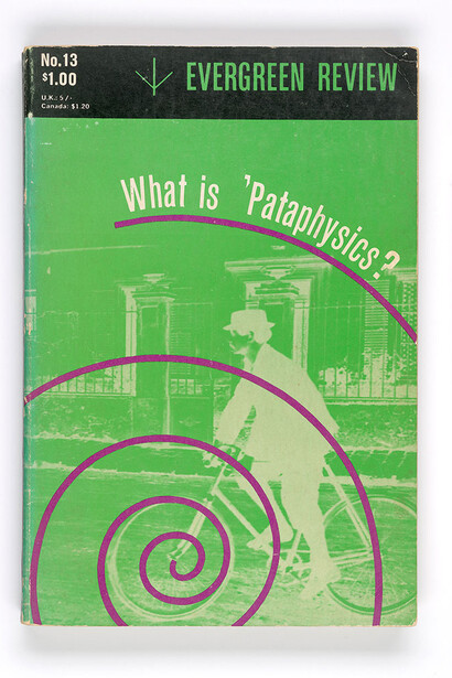 Evergreen Review 4, no. 13 (1960). Cover after a design by Juan Esteban Fassio (1924–1980). The Morgan Library & Museum, gift of Robert J. and Linda Klieger Stillman, 2017. PML 197062. From Evergreen Review, © 1960 by Evergreen Review. Used by permission of Grove/Atlantic, Inc.