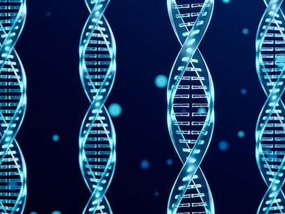 The conceptual representation of DNA, coupled with the revolutionary technique of gene editing using CRISPR technology, exemplifies the forefront of genetic advancements