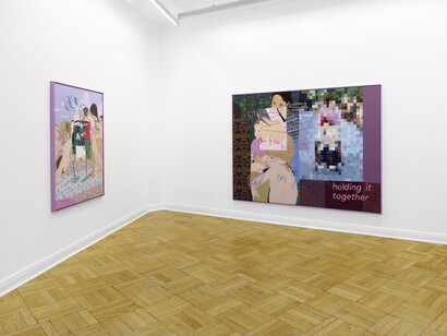 Various artists, Self studies, exhibition view. Courtesy of Galerie Friese