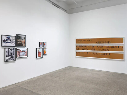 Various artists, For it is our battle, exhibition view. Courtesy of Galerie Lelong