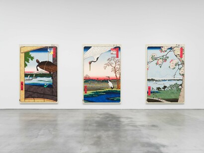 Takashi Murakami, Japonisme→ Cognitive revolution learning from Hiroshige, exhibition view. Courtesy of Gagosian Gallery