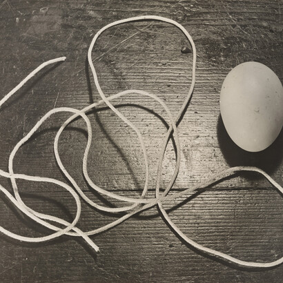 Horacio Coppola. Still Life with Egg and Twine, detail, 1932. Gelatin silver print. 8 1/8 x 10 1/8″ (20.7 x 25.7 cm). The Museum of Modern Art, New York. Thomas Walther Collection. Acquired through the generosity of Peter Norton. © 2015 Estate of Horacio Coppola