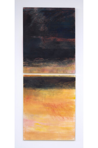 Gabriel Lima Peace and Understanding, 2014,Oil on canvas, 100 x 80 cm (each). Photo: Eduardo Ortega, Courtesy Galeria Fortes Vilaça  