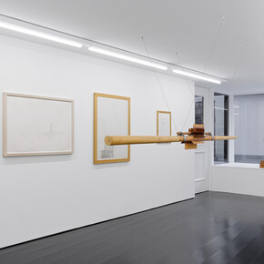 Walter Pichler, Die bleche und ich gehen heim (The metal sheets and I are going home), exhibition view. Courtesy of Contemporary Fine Arts 