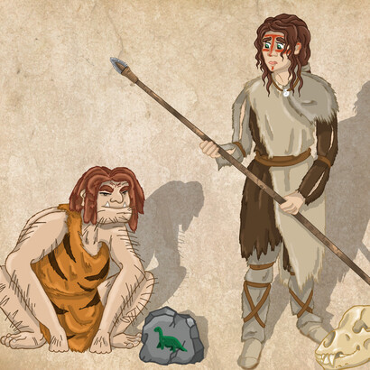 Drawing of the Stone Age by Pelycosaur24