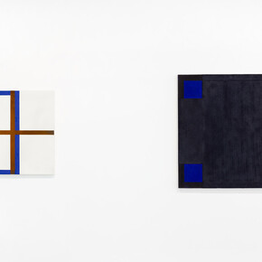 Installation view „Harvey Quaytman, Fool's Gold – Pirate. Paintings from the Eighties“, Galerie Nordenhake Berlin June 8-July 27, 2019; Courtesy Galerie Nordenhake Berlin / Stockholm / Mexico City; Photo: Gerhard Kassner
