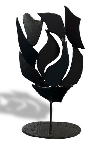 David Hayes, Torch, painted welded steel, 21x12x6 in