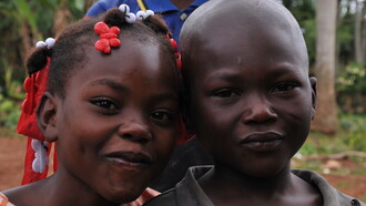 Niñas haitianas
