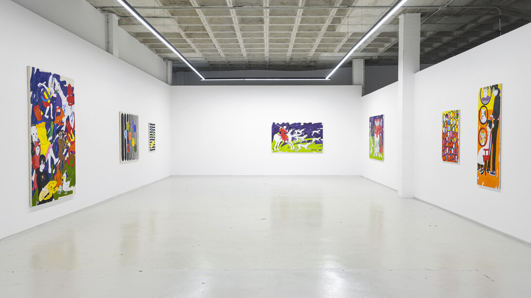 Fran Baena, Tú nuncacaca sabes nanananada sobre mímímímí, vista de exhibición. Cortesía de la Galería Yusto/Giner