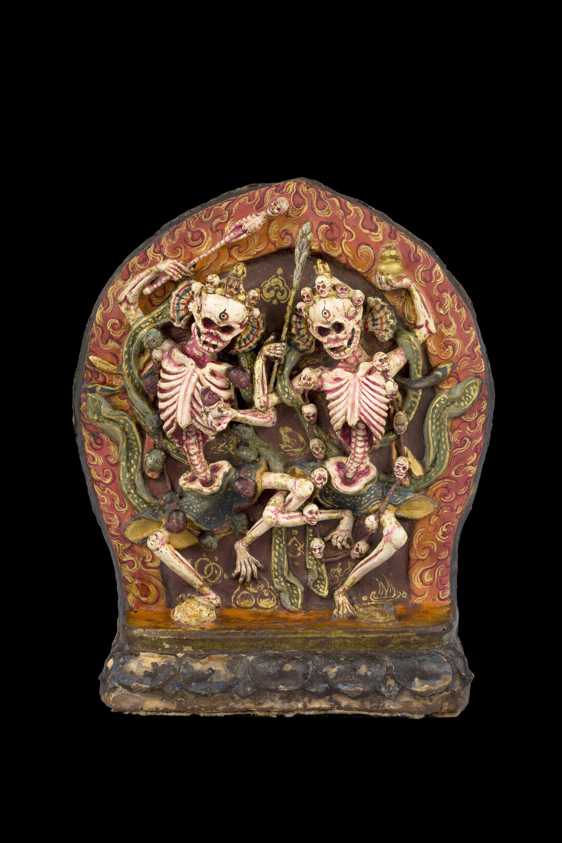 Shmashana Adhipati, or the Glorious Lords of
the Charnel Ground, Terracotta, Tibet, 18th century (c) Rubin Museum of Art, New York
