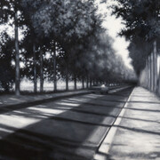 John Abrams, Road to Paris (detail), 2026. Courtesy of Christopher Cutts Gallery