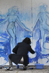 Igor Borozan, Live art performance, ph. Amedeo Cavani