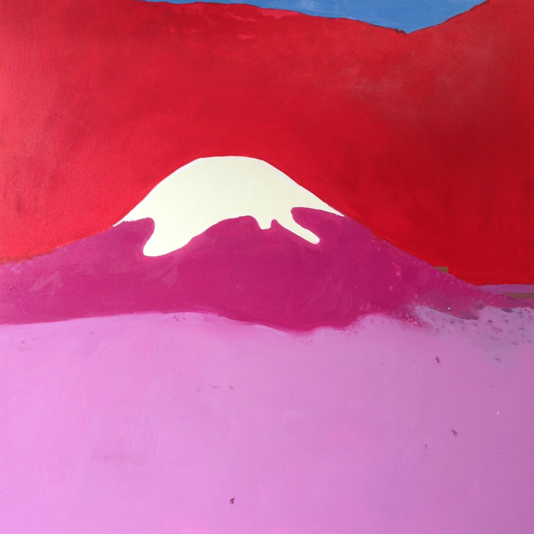 Claire Kowalewski, Flower Fuji, 36”x36”, oil on canvas