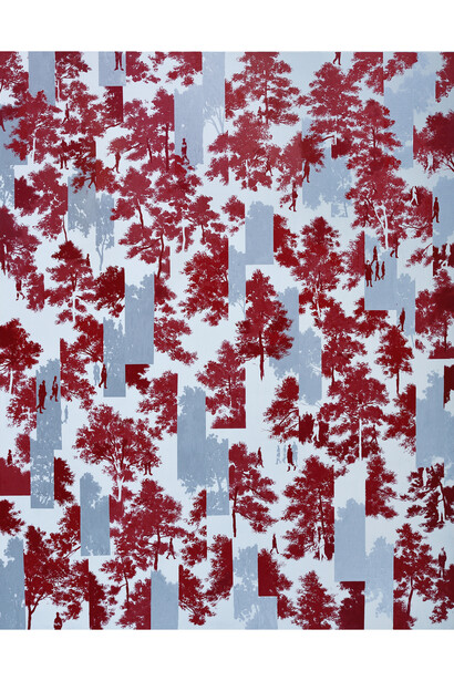 Rikuji Makabe, memories beyond recall - MR, 2015, oil and synthetic-resin paint on canvas, 162 x 130.3 cm