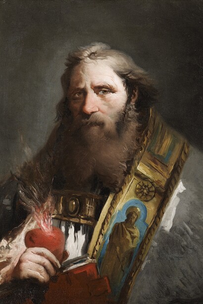 Giovanni Domenico Tiepolo, St Augustine. Exhibitor: Derek Johns Ltd