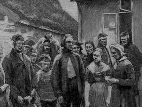 Habitantes de las islas Feroe en el siglo XIX