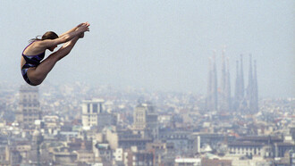 Competencia de salto de trampolín en los JJOO Barcelona 1992