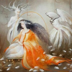 Anne Bachelier, Le rêve des Anges, 61 x 50cm