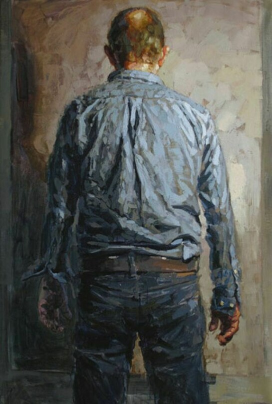 Laurent Dauptain, Autoportrait (1611), 2014, Oil on Canvas, 57½" x 38"