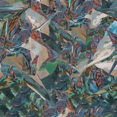 Chen Baoyang, Coming Home, 2014, Inkjet on Chinese silk, 41 x 40 in (104 x 102 cm)