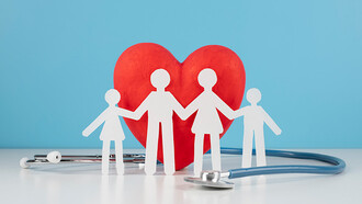 Recorte com coração e família. O pensamento sistêmico reconhece a importância da cooperação